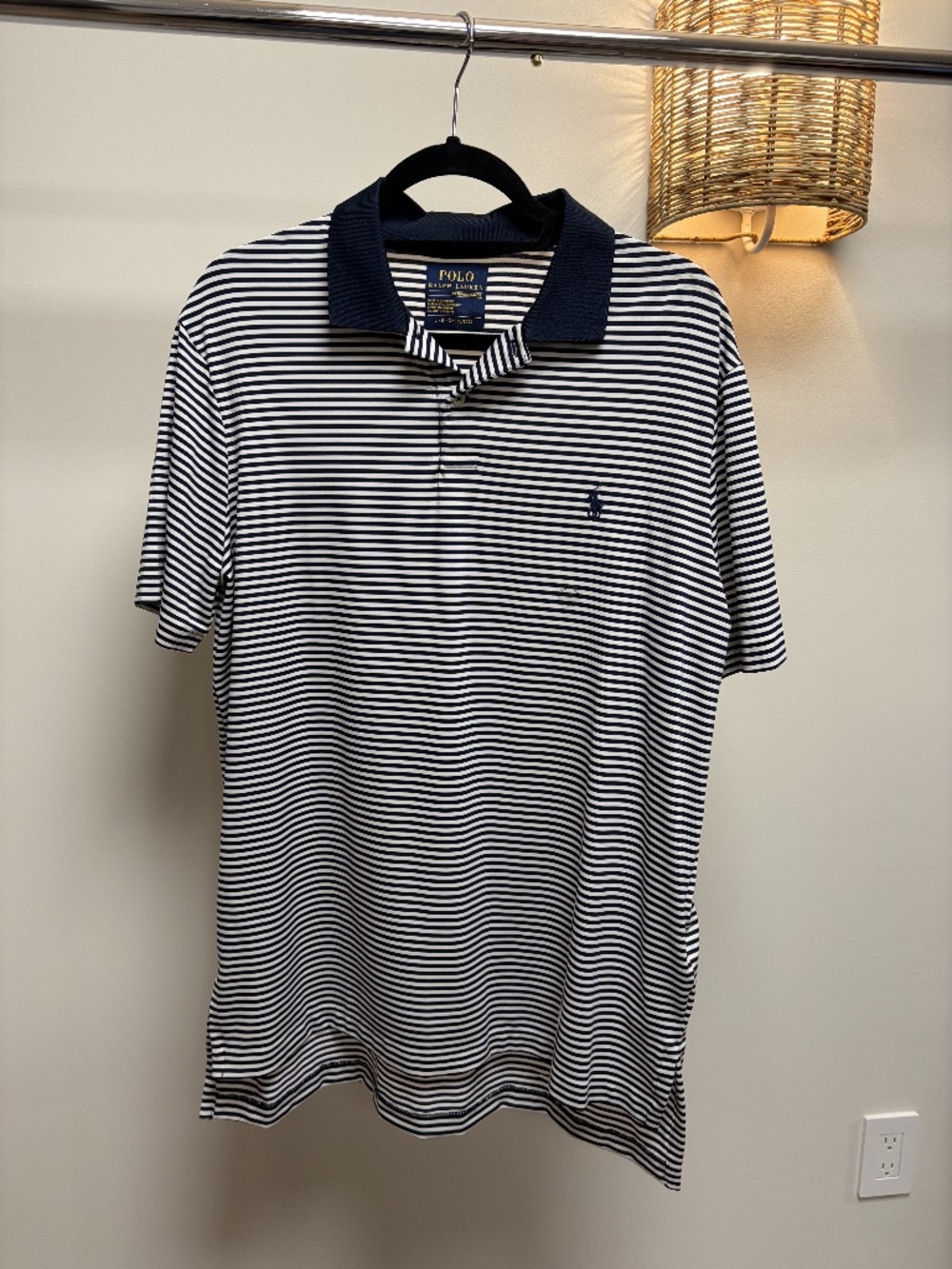 Polo Ralph Lauren Navy & White Striped Polo